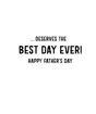 Picture of BEST DAD EVER CARD